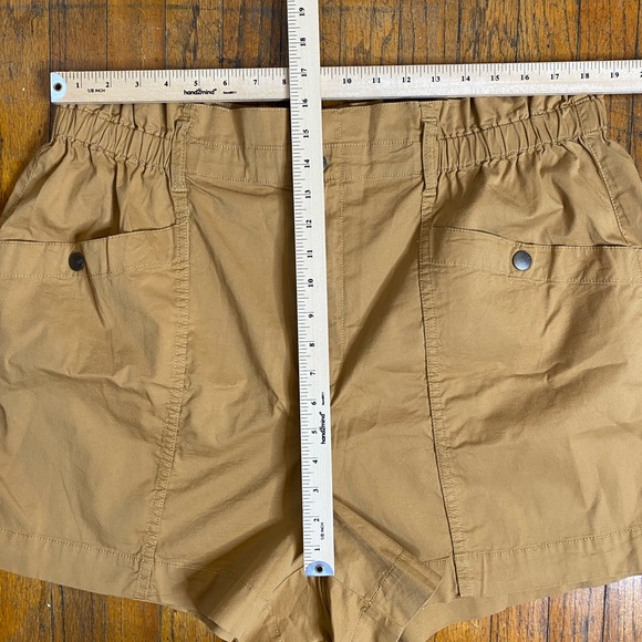 🆕 Madewell Paperbag Utility Shorts High Waisted Women’s Size L Toffee Tan - Picture 7 of 8